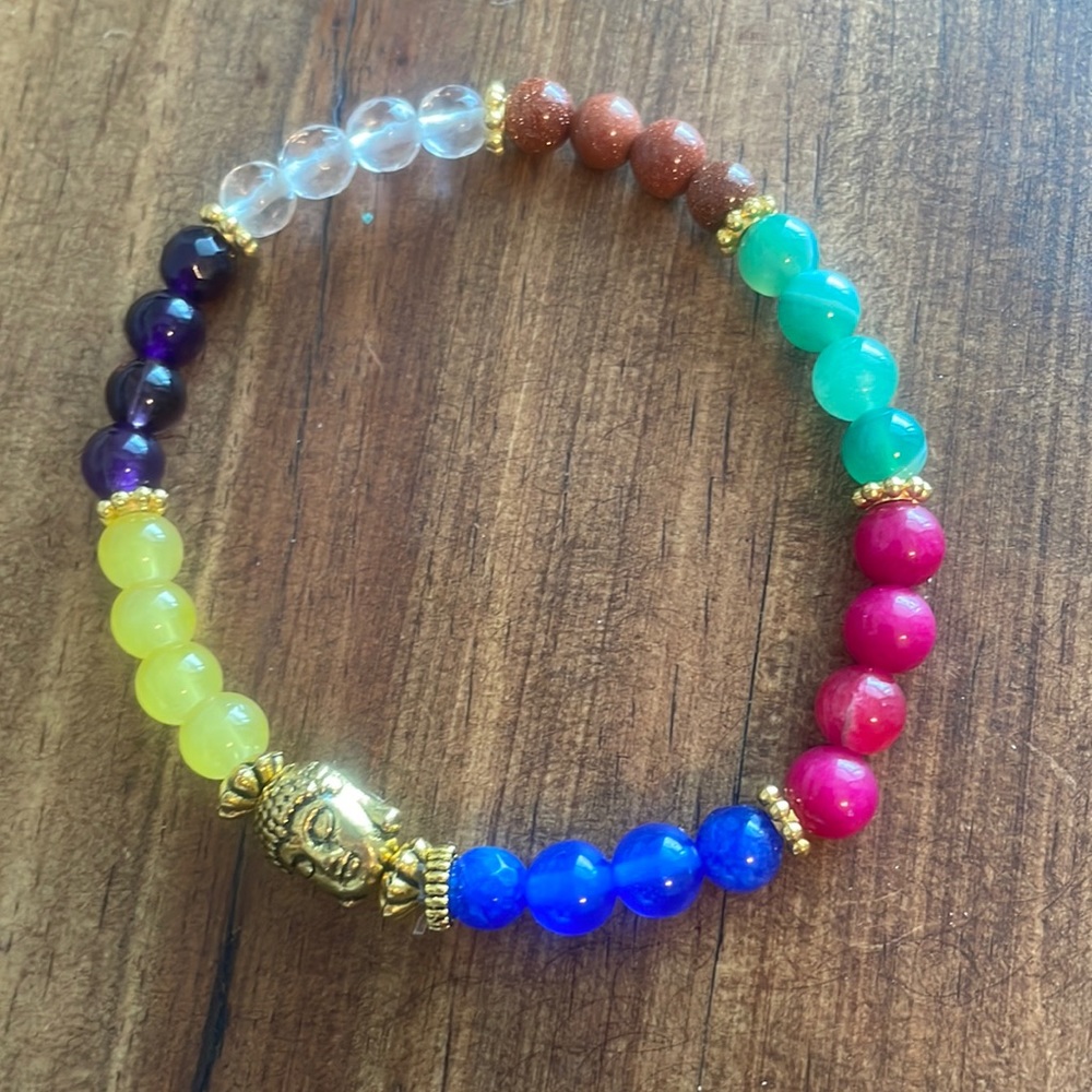 6mm seven chakras and Budda head